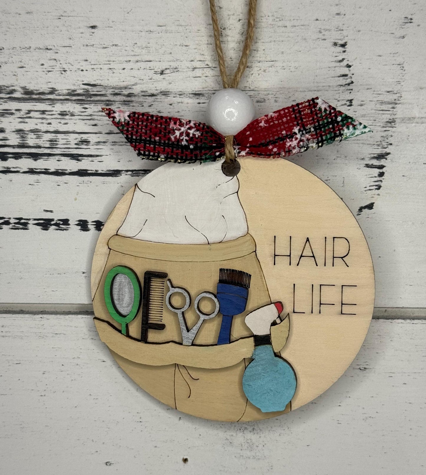 Hairdresser Christmas Ornament | Family Gift | Christmas Ornaments | Handmade Christmas Gifts | Custom