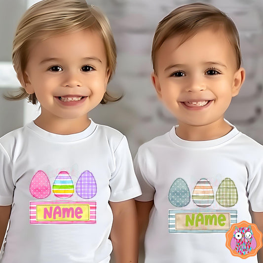 Easter Eggs Kids and Adult T-Shirt | Easter Bunny Tee |Tote & Travel Bag| Tea Towel| Hand Made Pillow| Easter Gift|