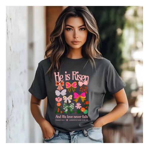 He Has Risen | Everyday Christian Graphics | Christian Shirt| Jesus Shirt Designs