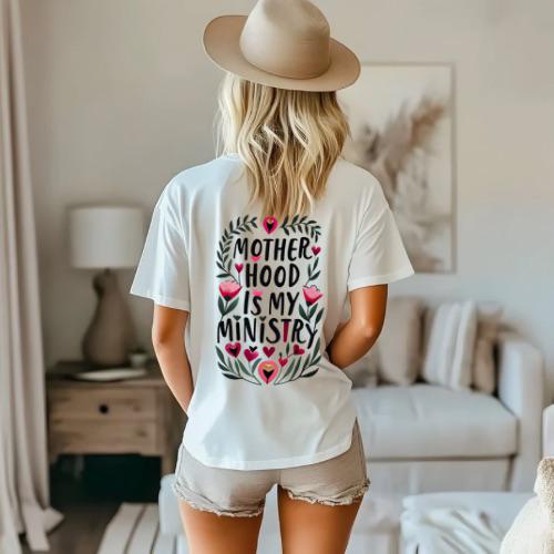 Motherhood is my Ministry | Everyday Christian Graphics | Christian Shirt| Jesus Shirt Designs