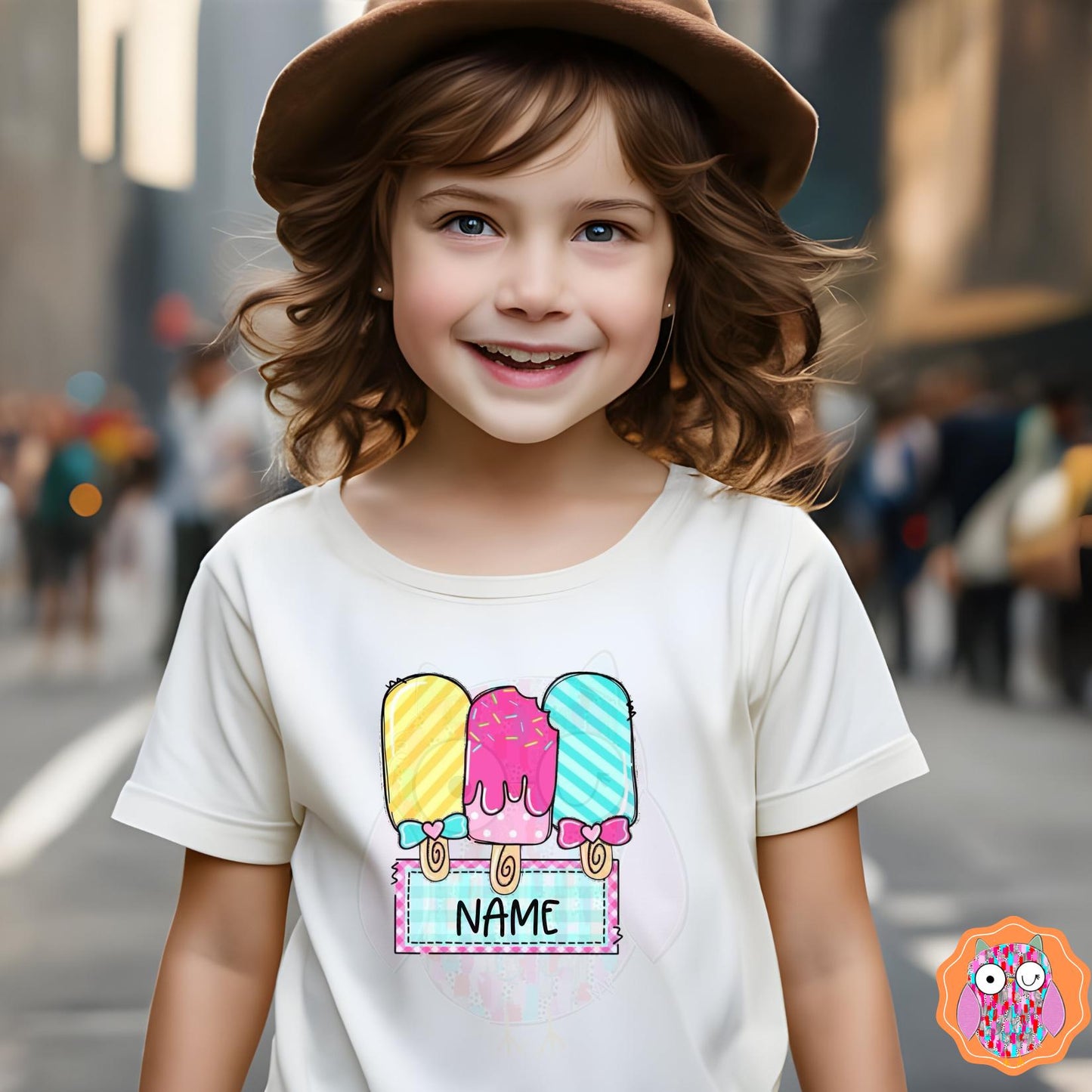 Popsicle Name T-Shirt |Tee | Tote & Travel Bag| Tea Towel| Hand Made Pillow|