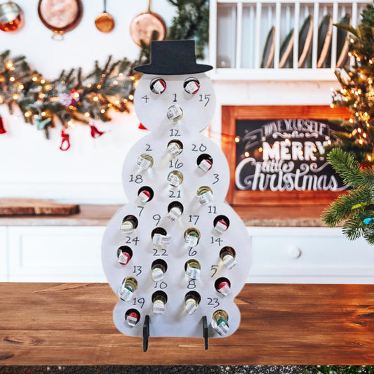 Adult Advent Calendar Liquor Snowman | Handmade Christmas Gifts | Custom