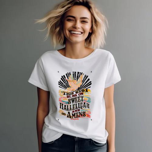 This Gigi Runs on Sweet Hallelujah and Amens | Everyday Christian Graphics | Christian Shirt| Jesus Shirt Designs