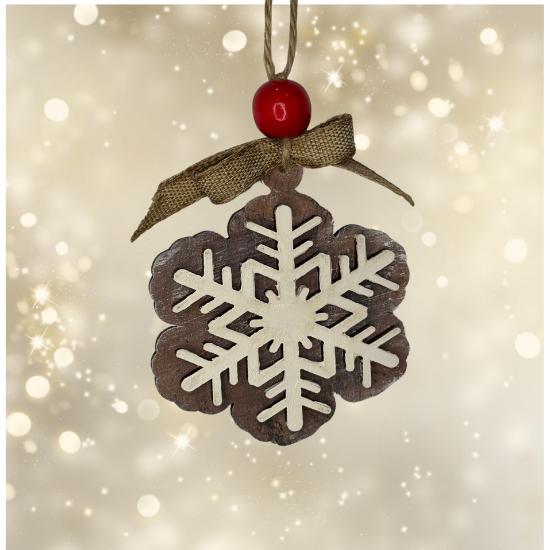 Snowflake Christmas Ornament | Family Gift | Christmas Ornaments | Handmade Christmas Gifts | Custom