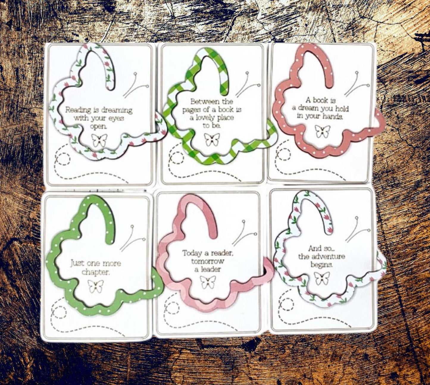 Butterfly bookmark| Holiday stocking stuffer| S Christmas bookmark| Handmade Christmas Gifts | Custom