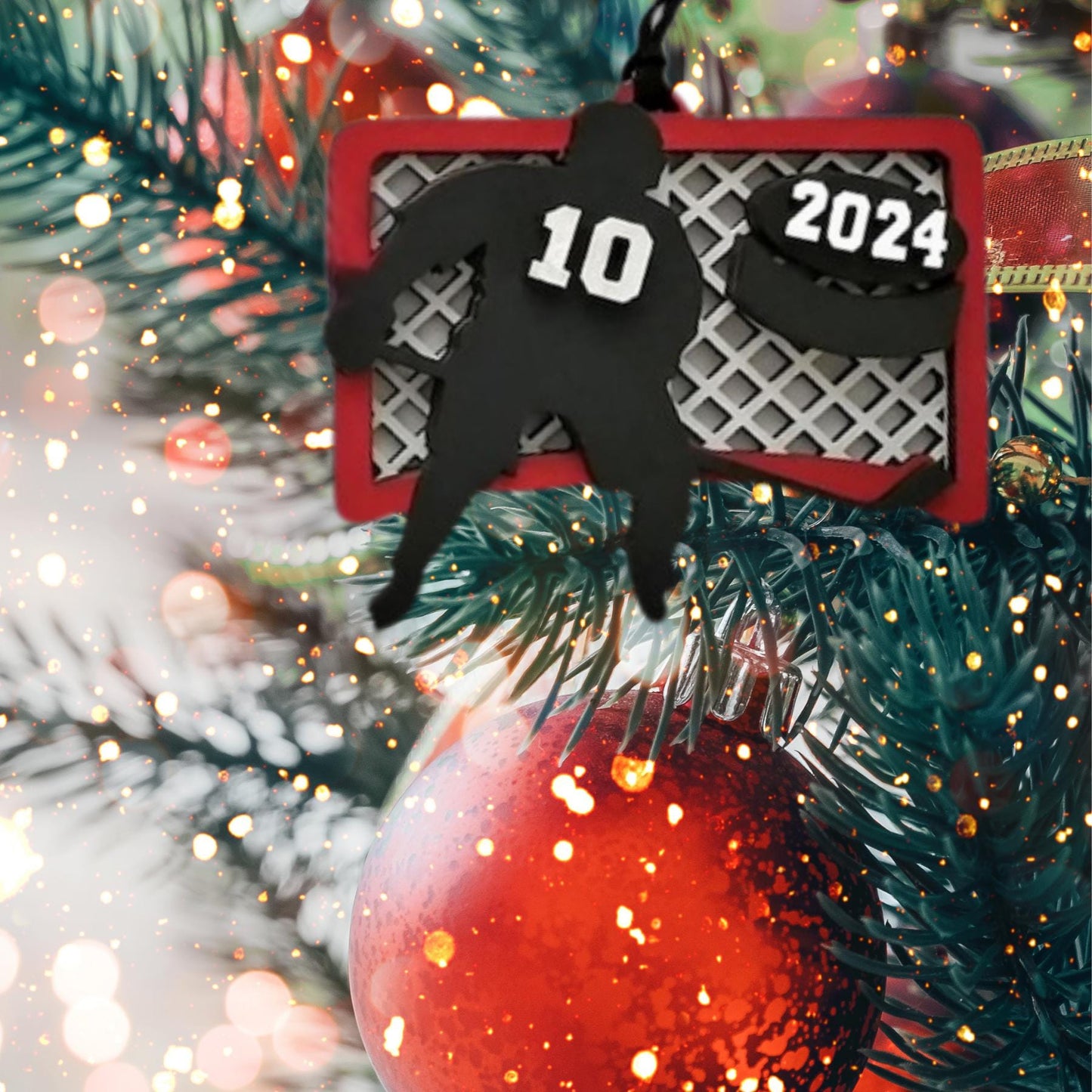 Hockey Christmas Ornament| Christmas Ornaments | Handmade Christmas Gifts | Custom