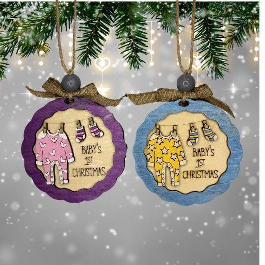 Baby's First Christmas Ornament | Family Gift | Christmas Ornaments | Handmade Christmas Gifts | Custom