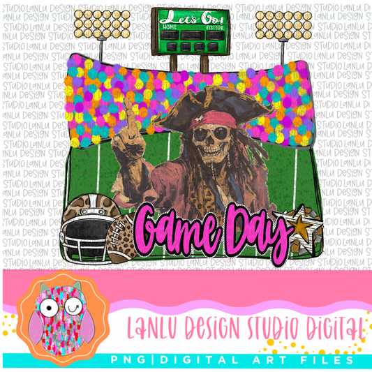 Game Day Preppy Touchdowns Stadium Mascot PNG