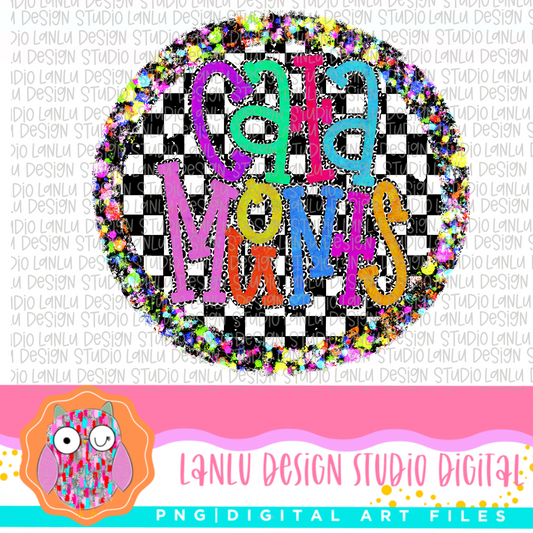 Preppy Brights Checkered Mascot PNG | Catamounts