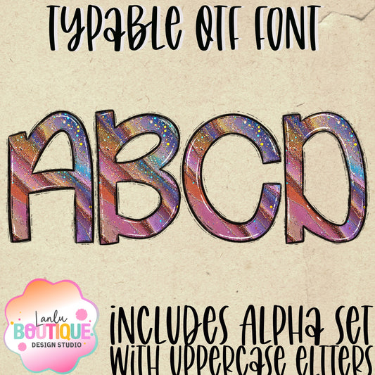 Iridescent  OTF Typable Alpha