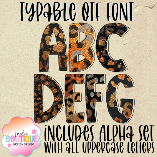 Leopard OTF Typable Alpha Set or 7