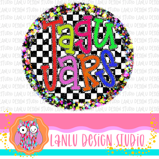 Preppy Brights Checkered Mascot PNG |Jaguars I