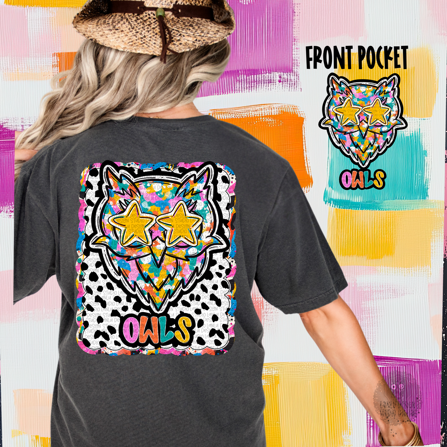 GRAFFITI DOTTY MASCOT TEE | OWLS