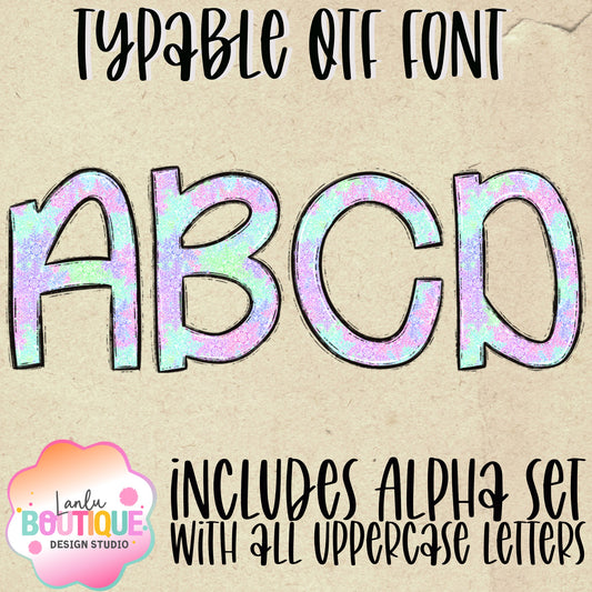 Snowflake OTF Typable Alpha Set