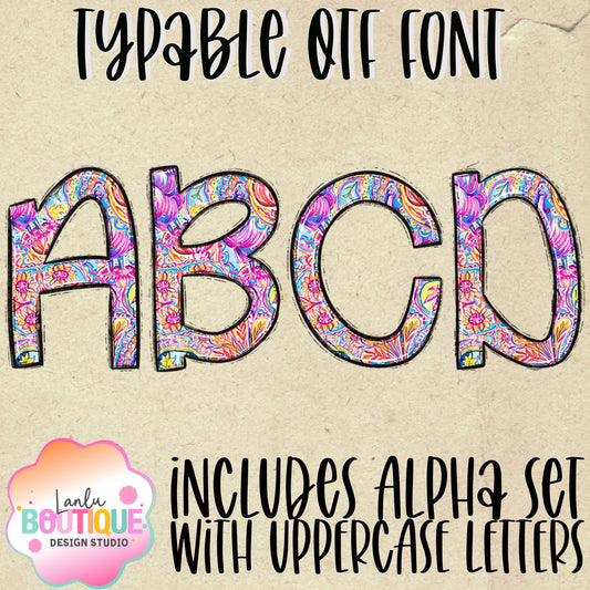 Turkey OTF Typable Alpha Set