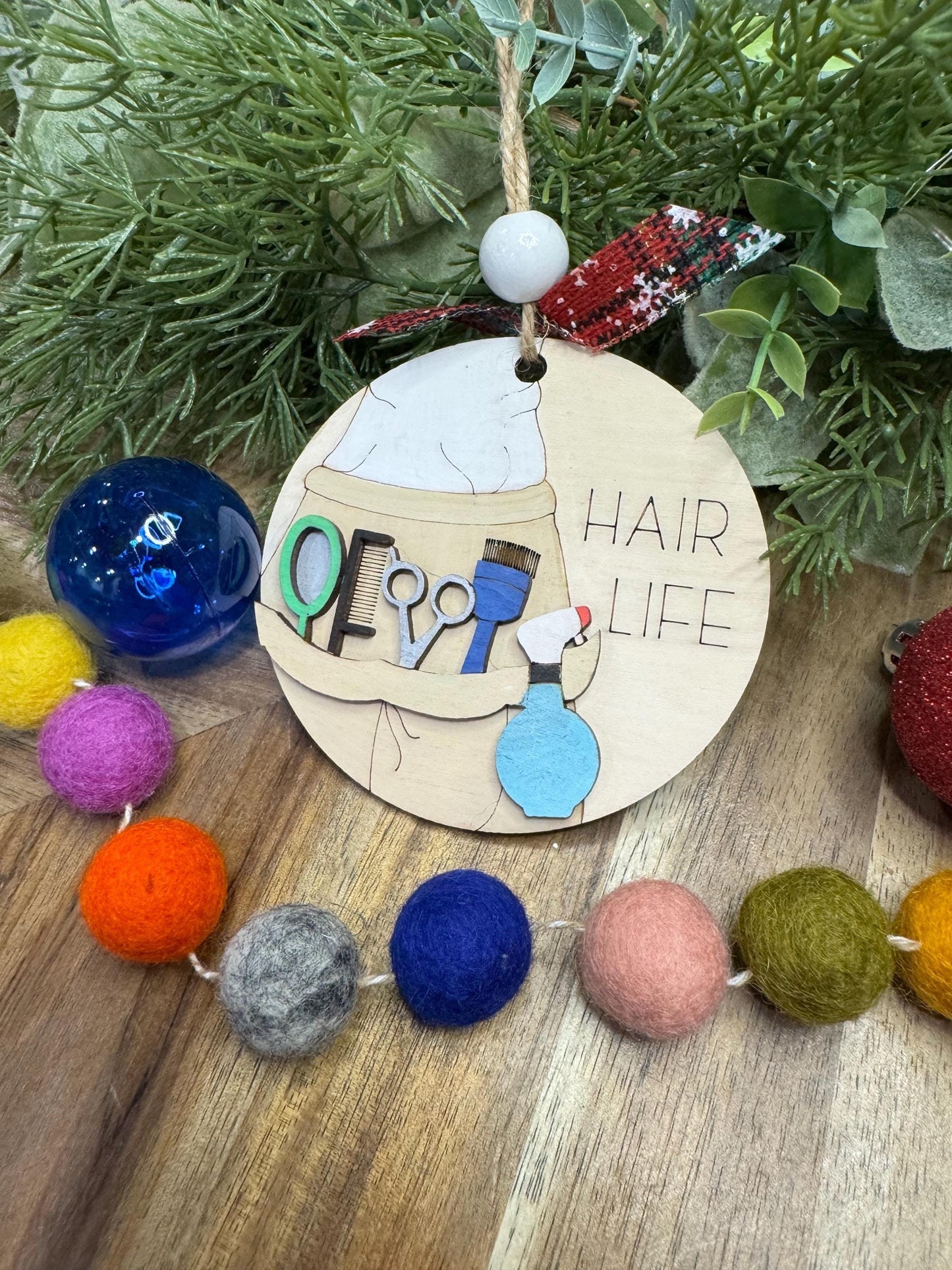 Hair Life Christmas Ornaments| Family Gift | Christmas Ornaments | Handmade Christmas Gifts |