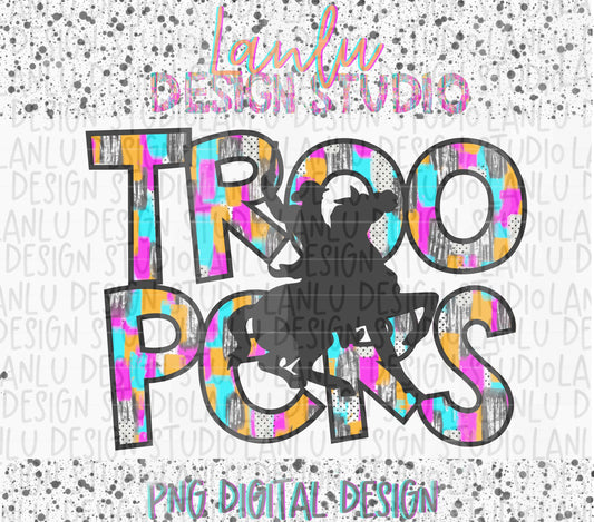 Preppy Paint Stroke Star Eyes Mascot PNG |Troopers