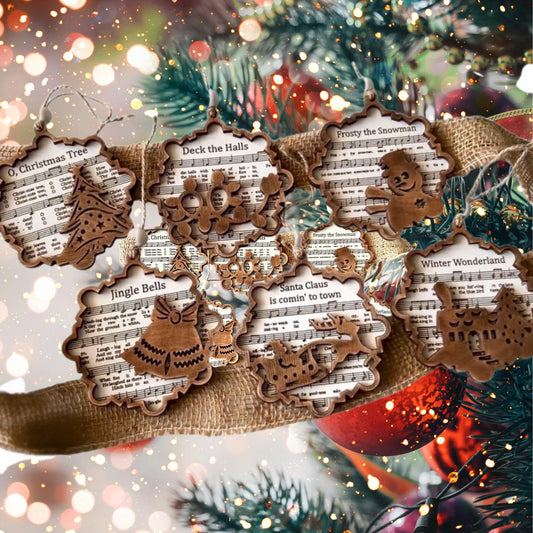 Hymnal Christmas Ornament| Christmas Ornaments | Handmade Christmas Gifts | Custom
