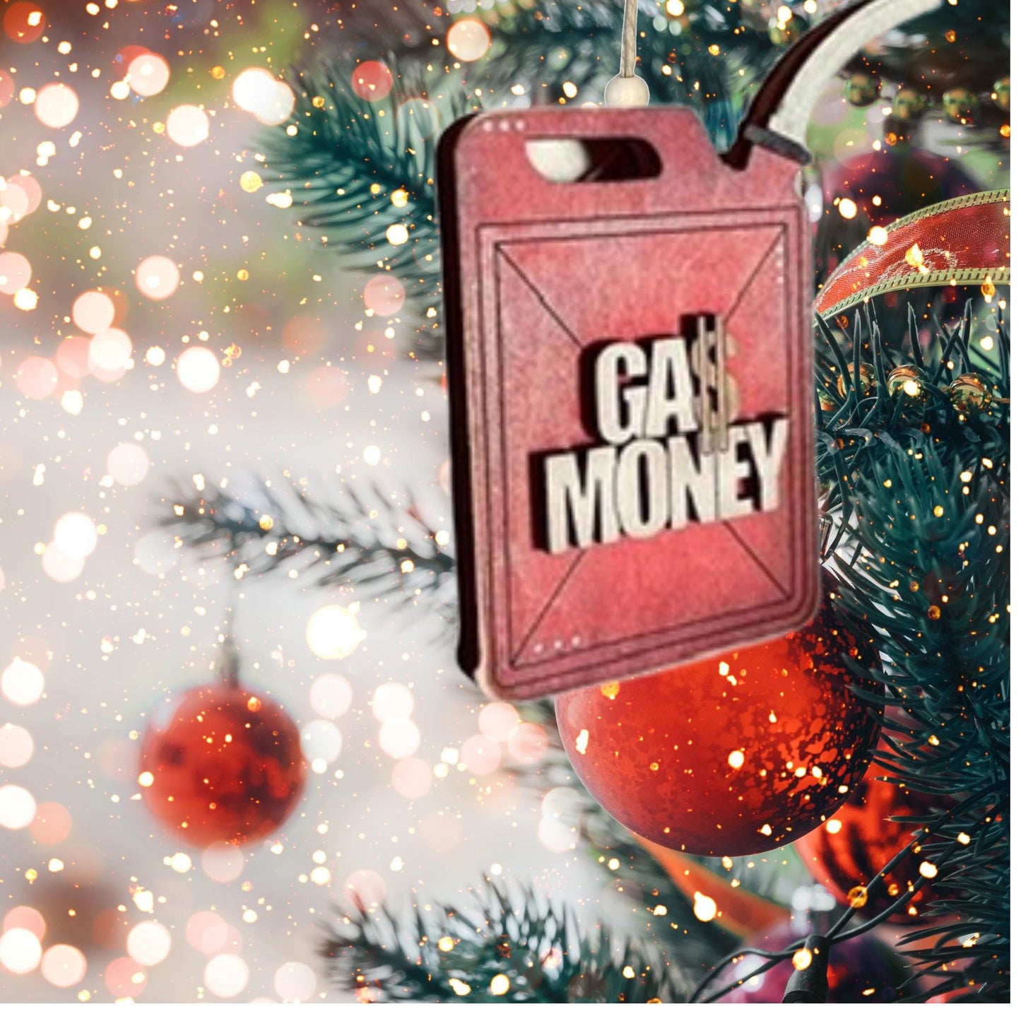 Gas Money Gift Card Christmas Ornament| Christmas Ornaments | Handmade Christmas Gifts | Custom