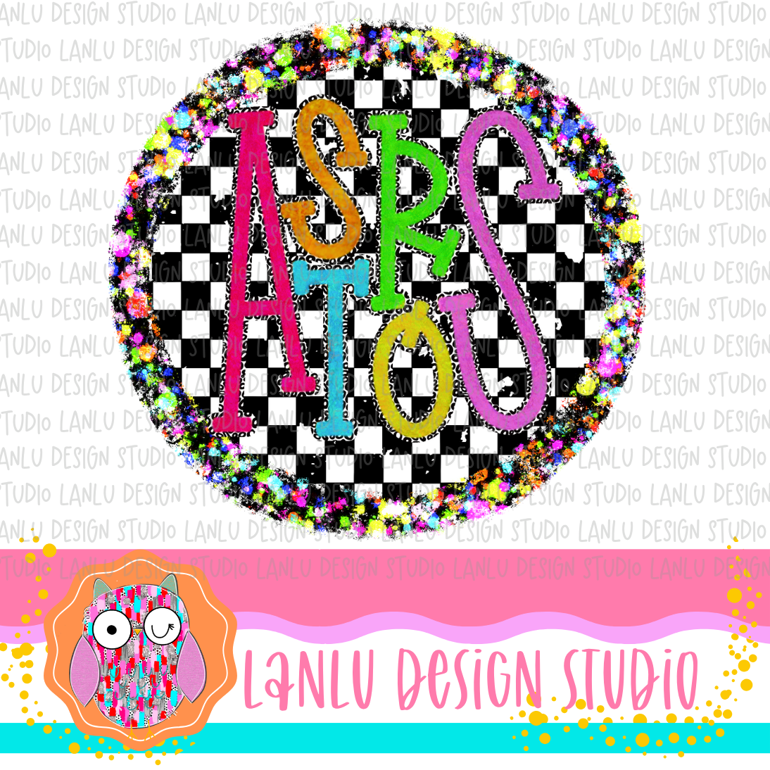 Preppy Brights Checkered Mascot PNG |Astros I