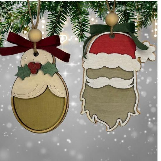 Hand painted Mr & Mrs Christmas Ornament | Family Gift | Christmas Ornaments | Handmade Christmas Gifts | Custom