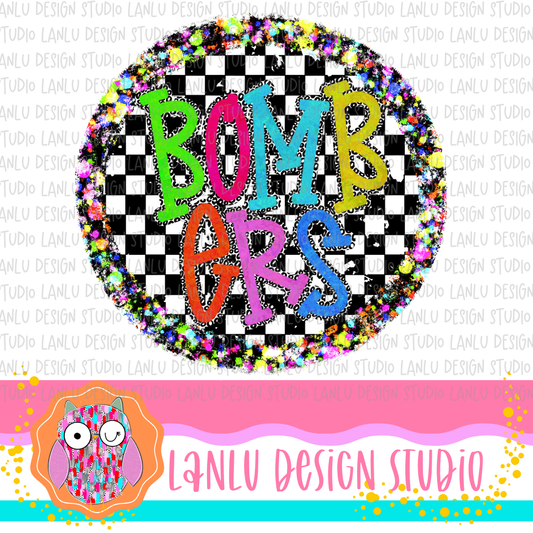 Preppy Brights Checkered Mascot PNG | BombersI