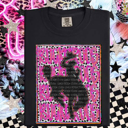 BUCKAROOS REPEAT PREPPY MASCOT PORTRAIT TEE | TEAM SPIRIT| GAME DAY