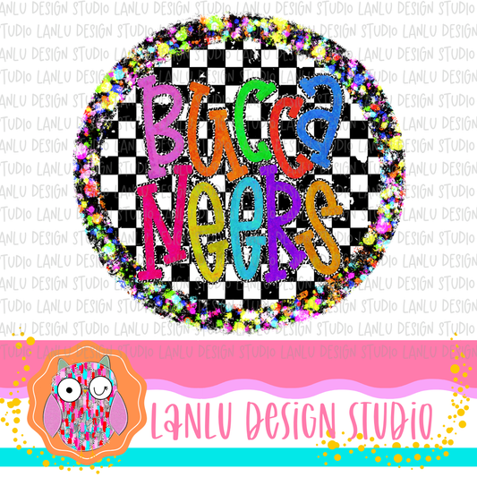 Preppy Brights Checkered Mascot PNG |Buccaneers I