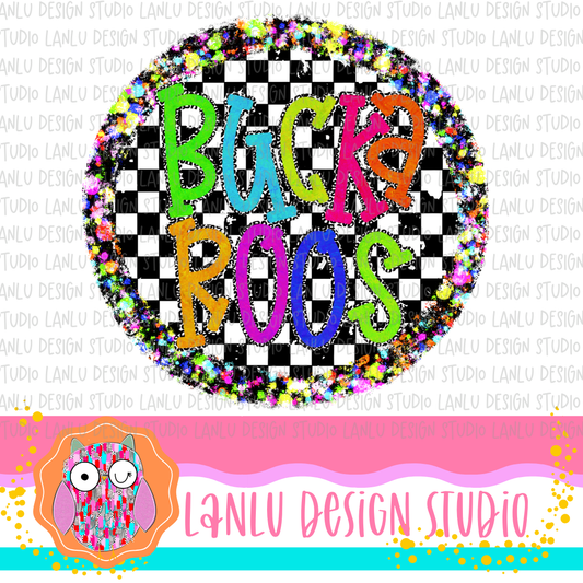 Preppy Brights Checkered Mascot PNG | BuckaroosI