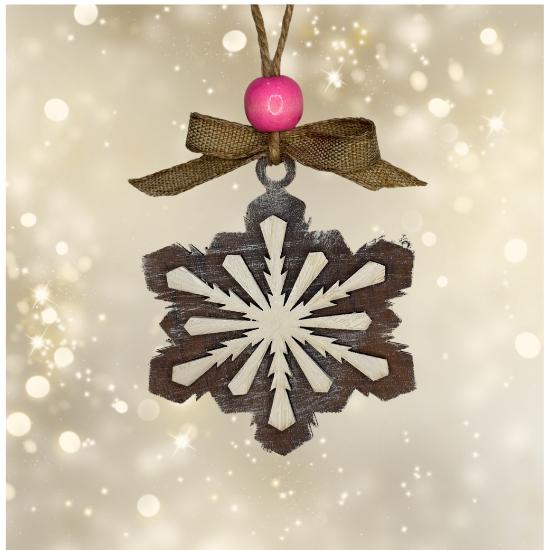 Snowflake Christmas Ornament | Family Gift | Christmas Ornaments | Handmade Christmas Gifts | Custom