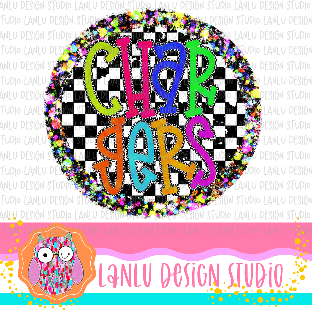 Preppy Brights Checkered Mascot PNG | Chargers I