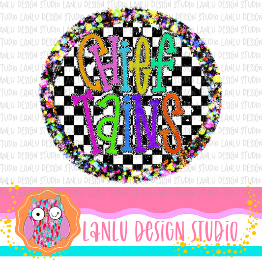 Preppy Brights Checkered Mascot PNG | Cheiftains