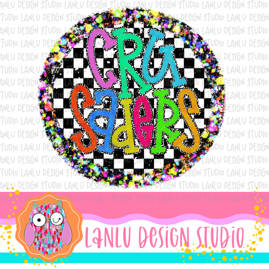 Preppy Brights Checkered Mascot PNG | Crussaders