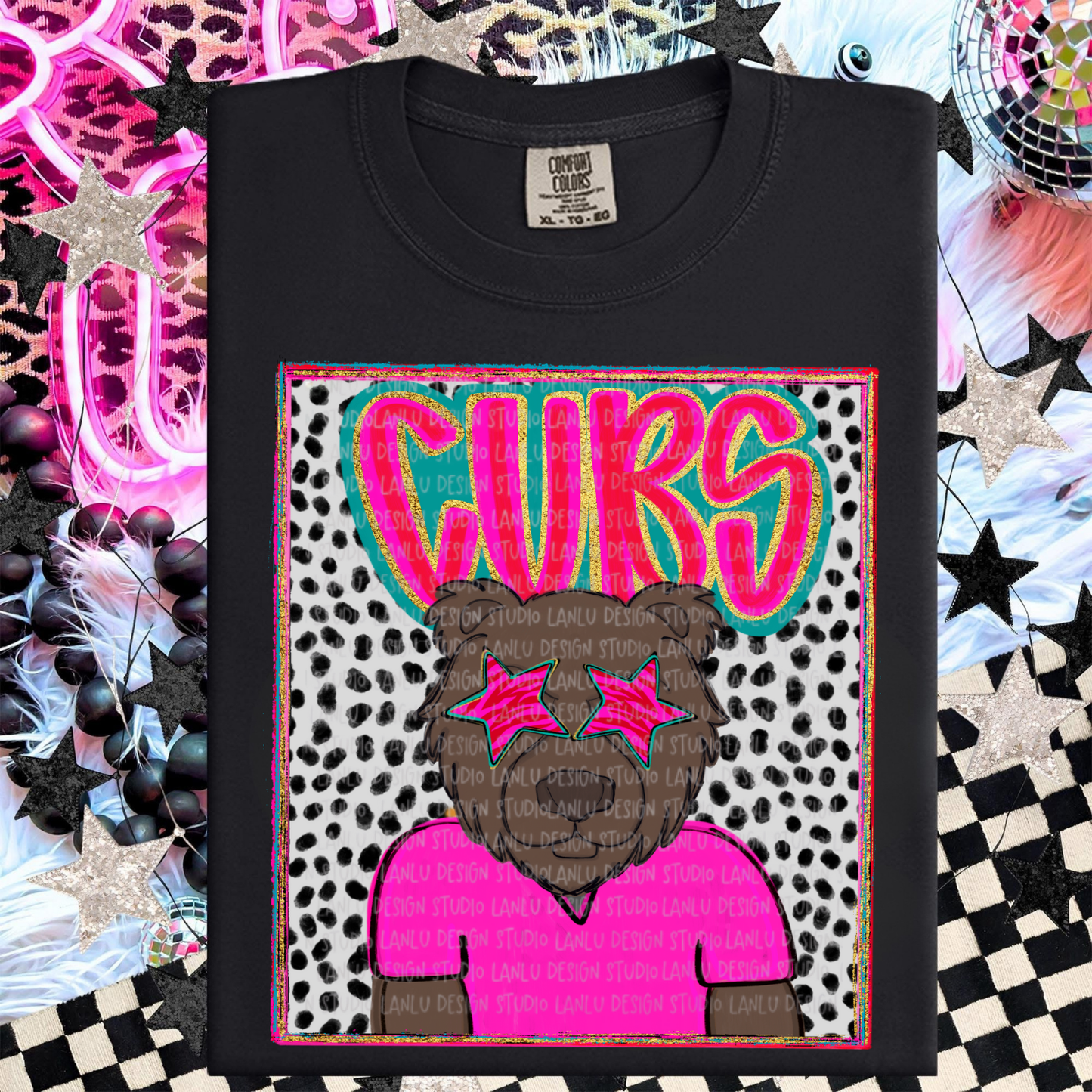 CUBS PREPPY MASCOT PORTRAIT TEE | TEAM SPIRIT| GAME DAY