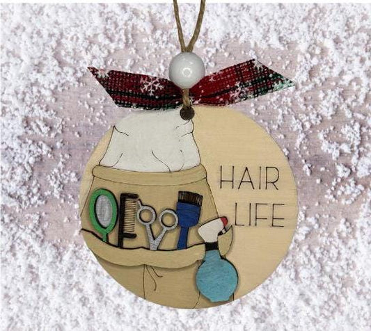 Hairdresser Christmas Ornament | Family Gift | Christmas Ornaments | Handmade Christmas Gifts | Custom