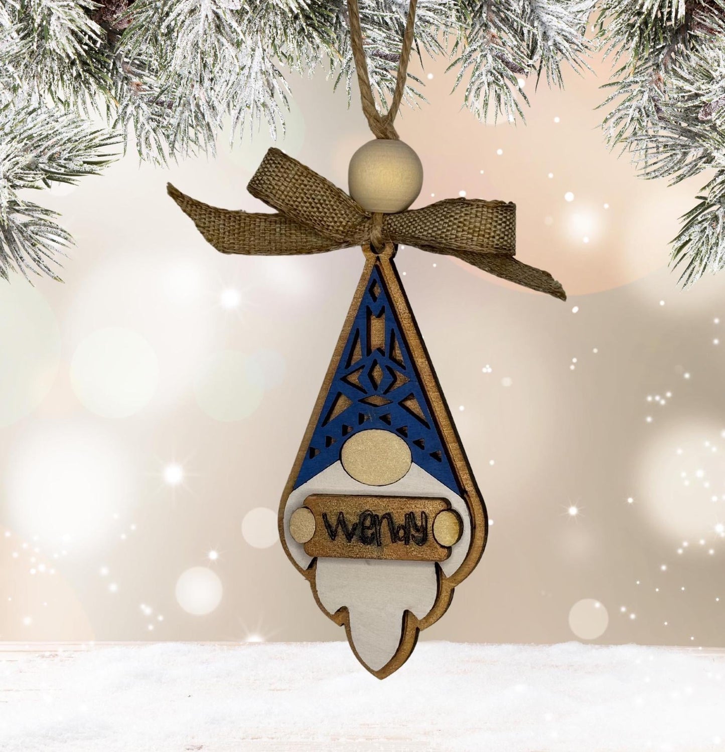 MASTER personalized ornament template