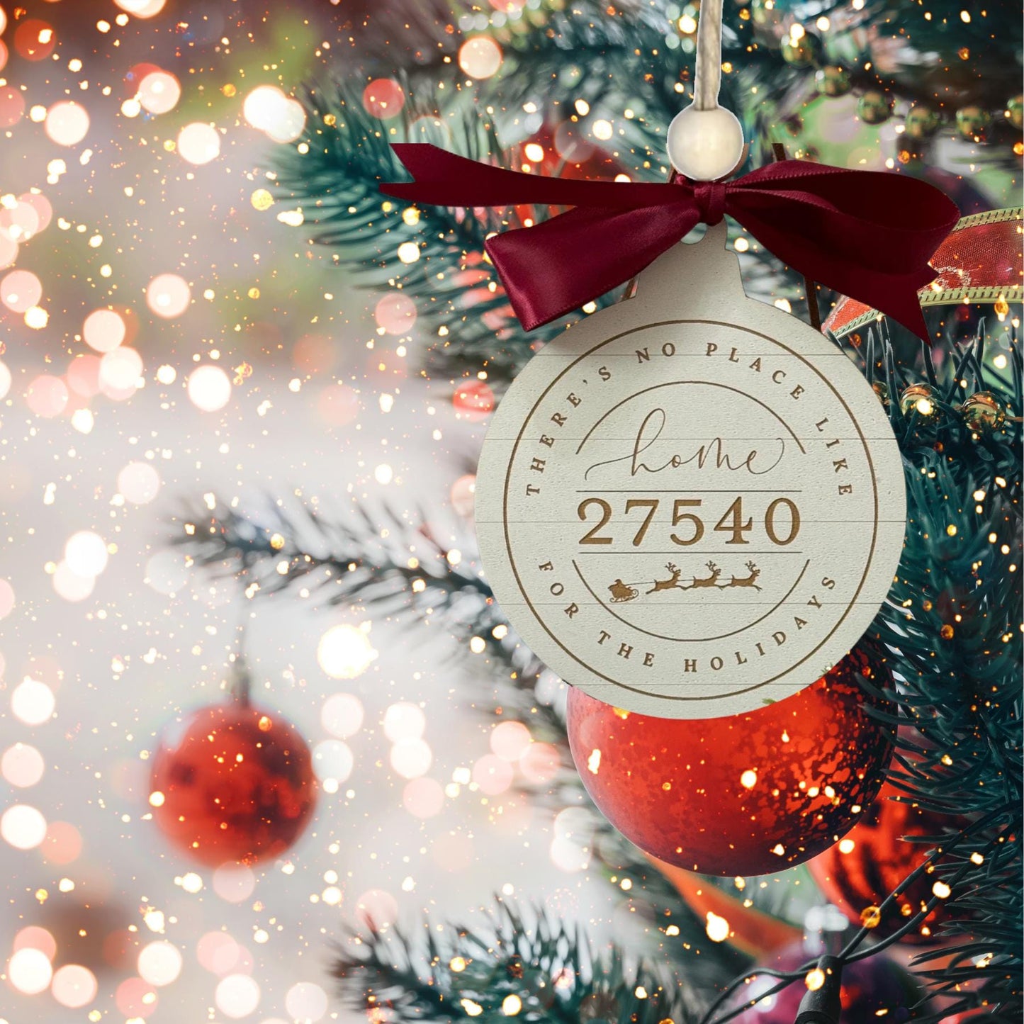 Merry Christmas Zip Code Christmas Ornament| Christmas Ornaments | Handmade Christmas Gifts | Custom