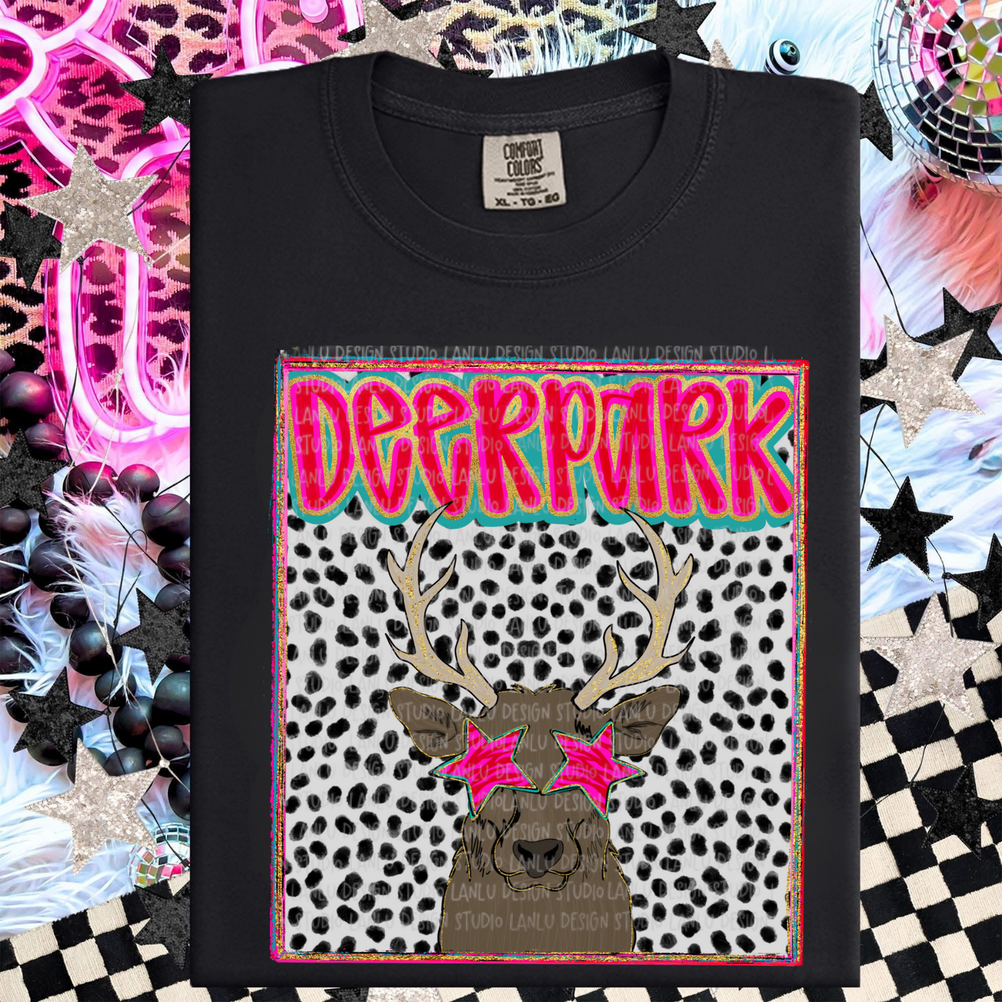 DEER PARK PREPPY MASCOT PORTRAIT TEE | TEAM SPIRIT| GAME DAY