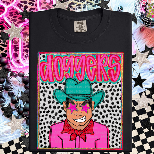 DOGGERS  PREPPY MASCOT PORTRAIT TEE | TEAM SPIRIT| GAME DAY