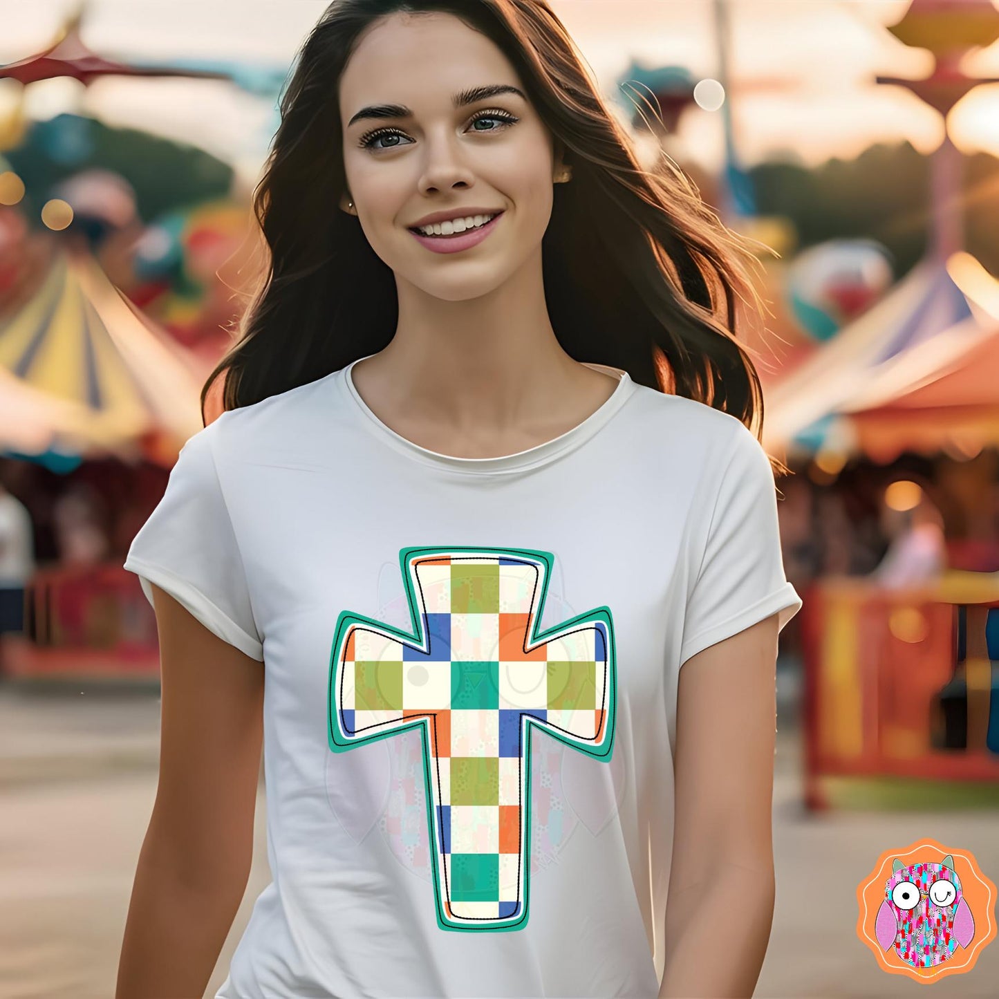 Cross Easter Kids and Adult T-Shirt | Cross Tee |Tote & Travel Bag| Tea Towel| Hand Made Pillow| Easter Gift|