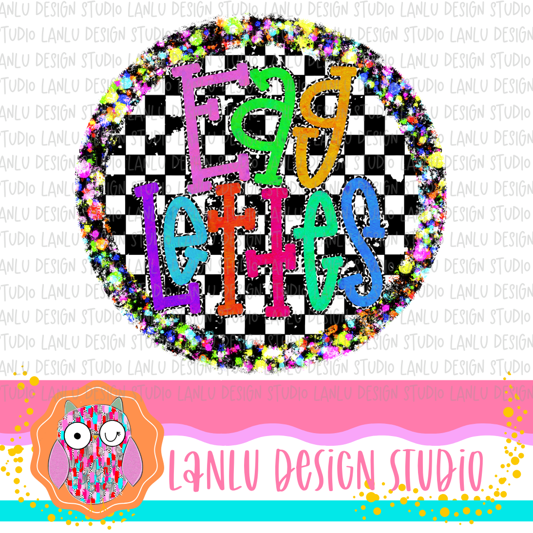 Preppy Brights Checkered Mascot PNG | Eaglettes