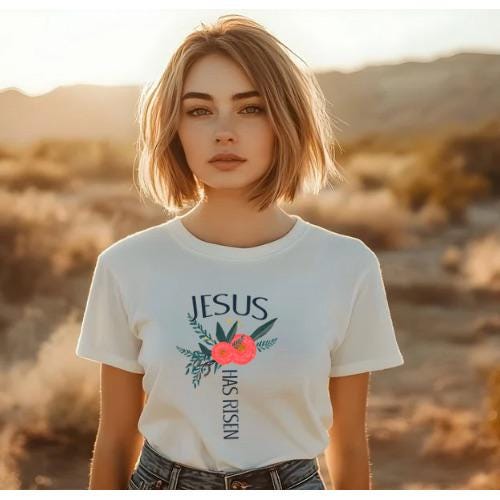 He Has Risen | Everyday Christian Graphics | Christian Shirt| Jesus Shirt Designs