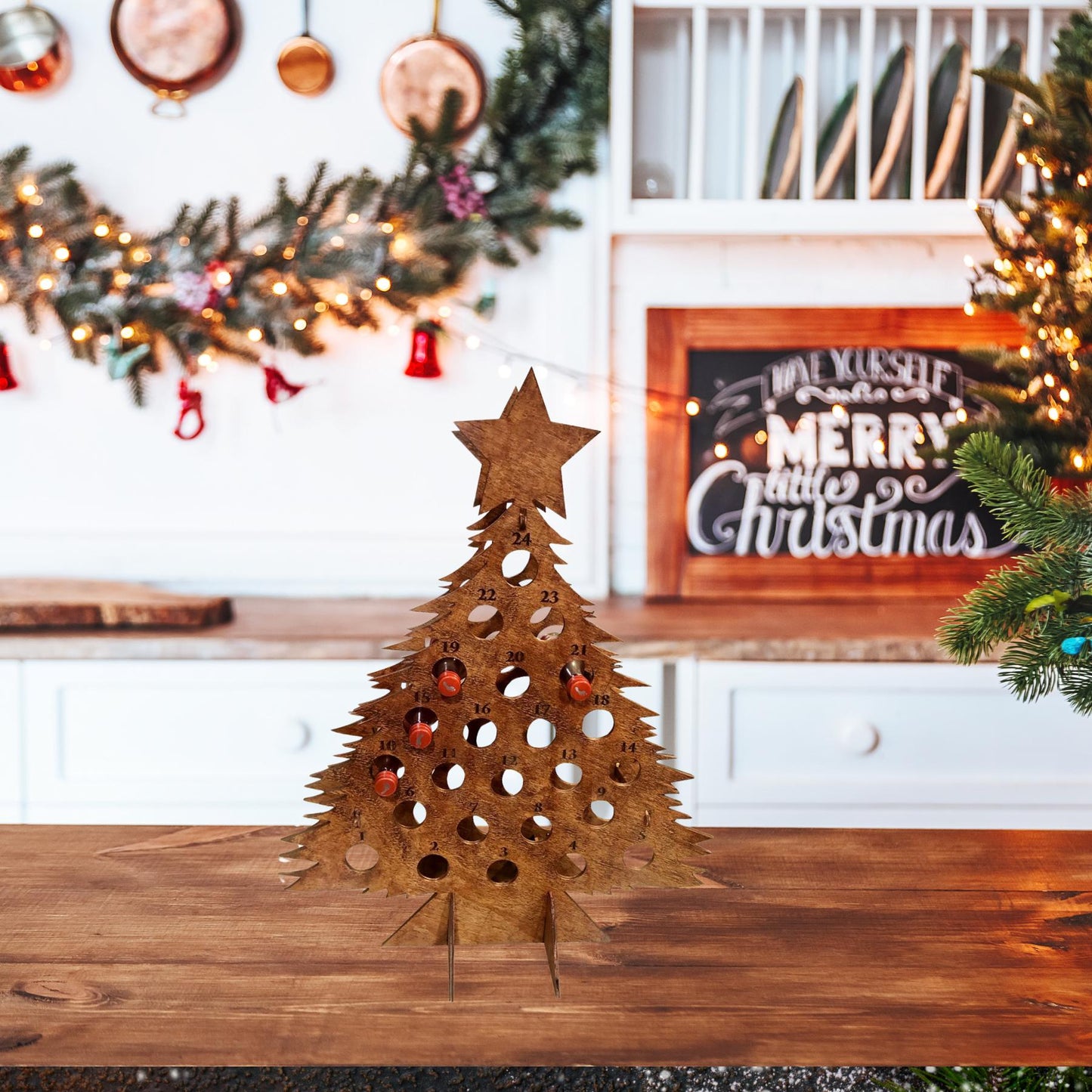 Adult Advent Calendar Liquor Tree | Handmade Christmas Gifts | Custom