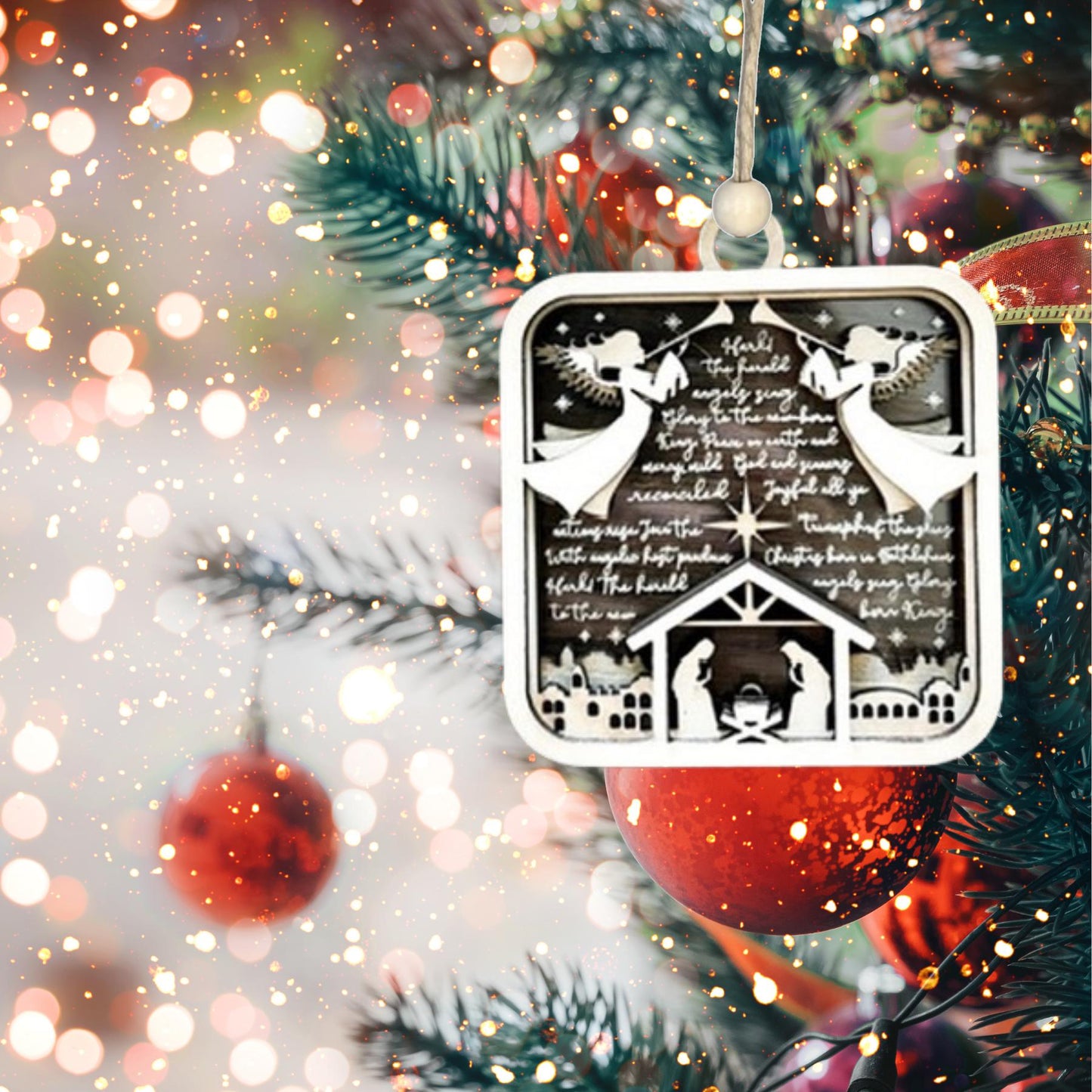Hark the Herald Christmas Ornament| Christmas Ornaments | Handmade Christmas Gifts | Custom