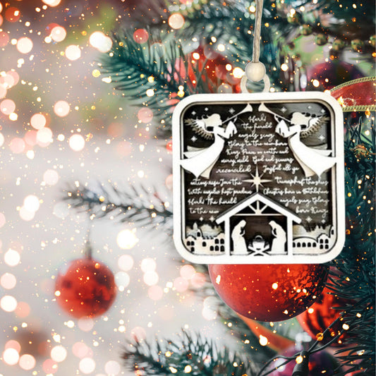 Hark the Herald Christmas Ornament| Christmas Ornaments | Handmade Christmas Gifts | Custom