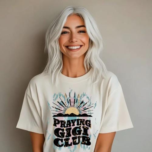 Praying Gigi Club | Everyday Christian Graphics | Christian Shirt| Jesus Shirt Designs