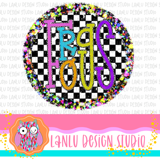 Preppy Brights Checkered Mascot PNG | Frogs