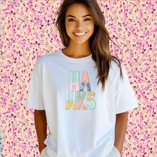 BATIK STYLE MASCOT TEE | HAWKS
