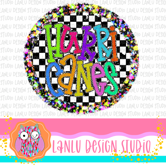 Preppy Brights Checkered Mascot PNG |Hurricanes I (Copy)