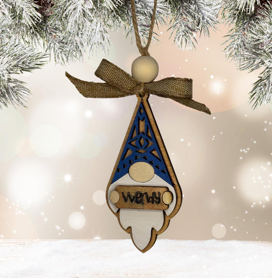 Boho Christmas Gnome Ornament Stocking Hanger | Family Gift | Christmas Ornaments | Handmade Christmas Gifts | Custom